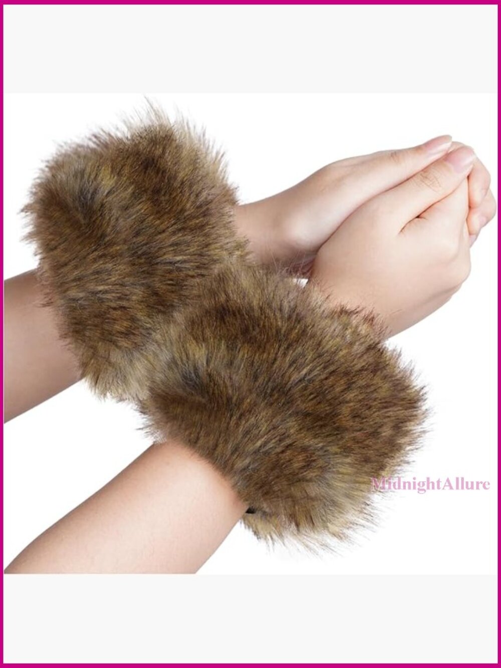 Faux Fur Arm Warmers for Women Party Costume Accessory